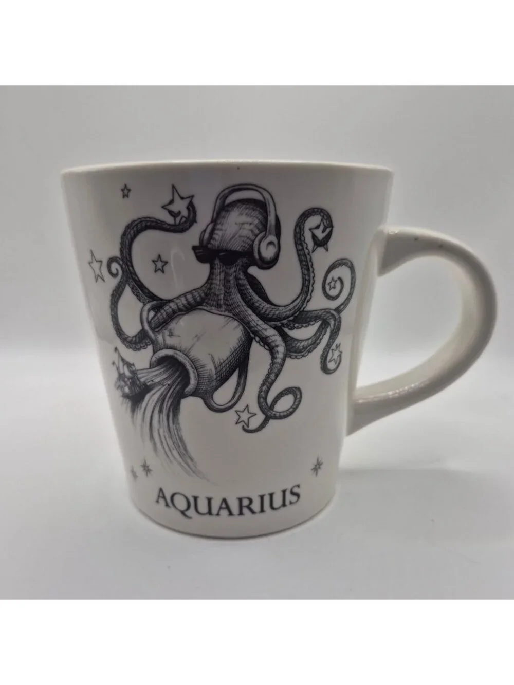 Aquarius Zodiac Mug By Williams Sonoma With Octopus Design Messages